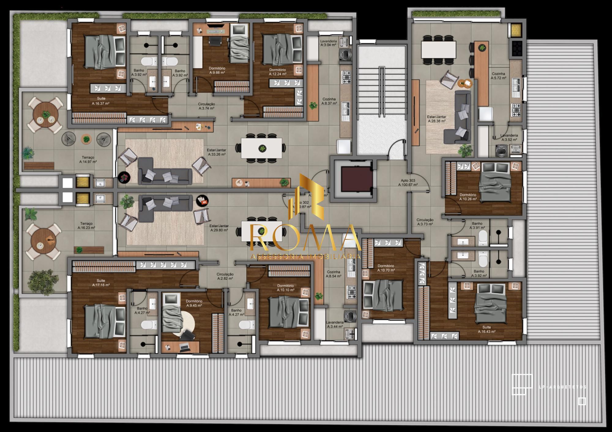 Apartamento, 3 quartos, 126 m² - Foto 2