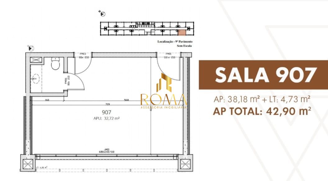 Sala-Conjunto, 42 m² - Foto 2