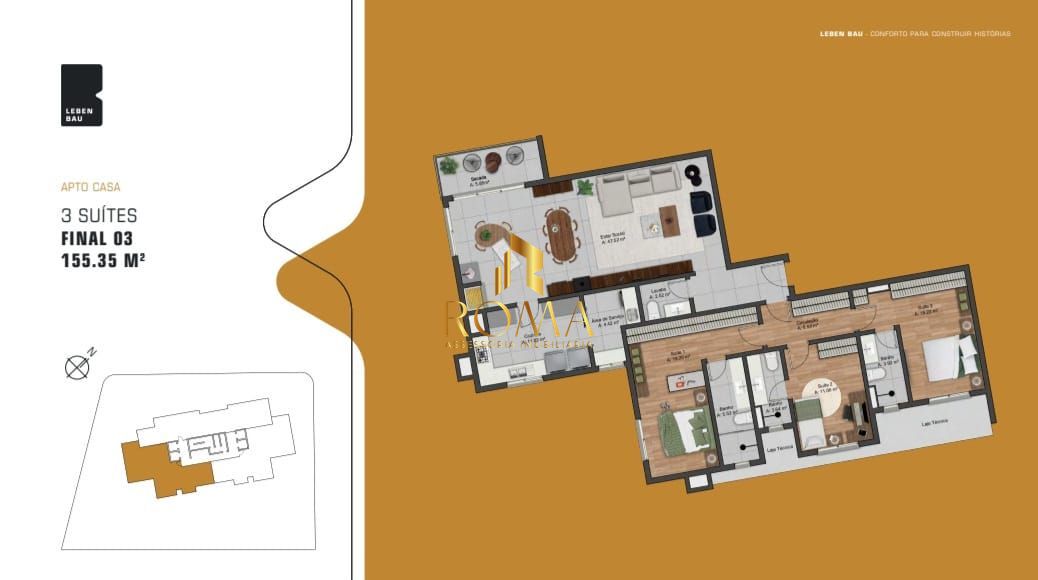 Apartamento, 3 quartos, 155 m² - Foto 6
