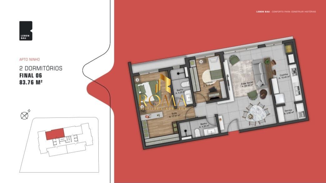 Apartamento, 2 quartos, 83 m² - Foto 5