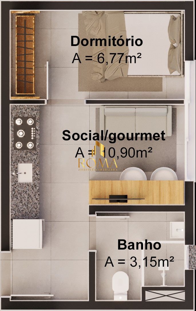Apartamento, 1 quarto, 26 m² - Foto 4