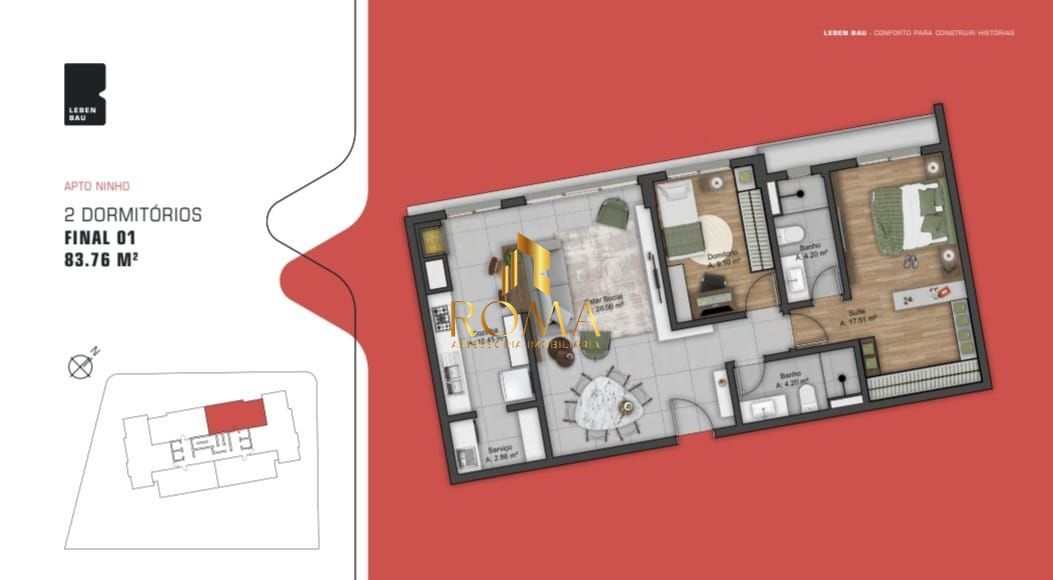 Apartamento, 2 quartos, 83 m² - Foto 4