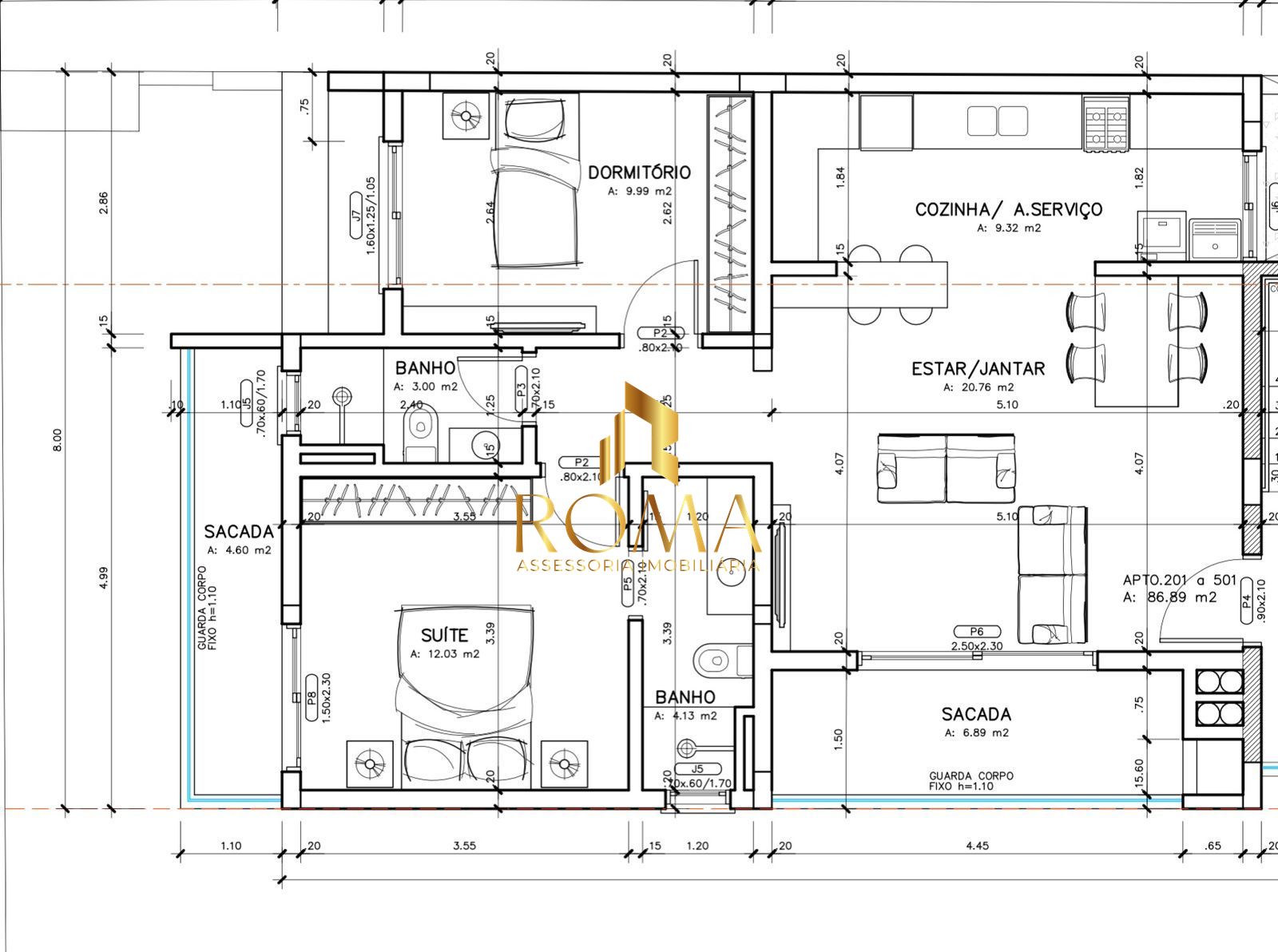 Apartamento, 2 quartos, 72 m² - Foto 8