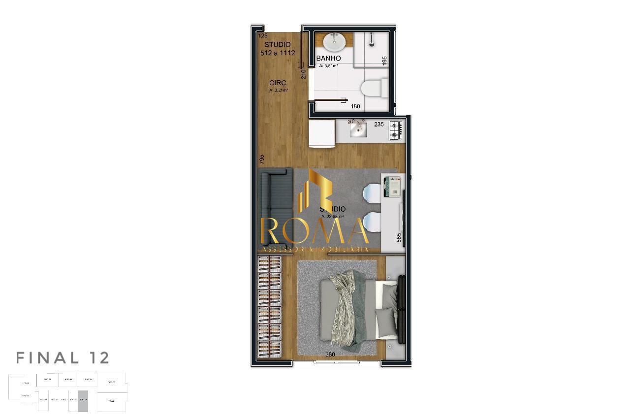 Apartamento, 1 quarto, 45 m² - Foto 2