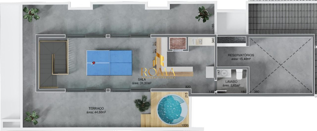 Cobertura, 2 quartos, 190 m² - Foto 3
