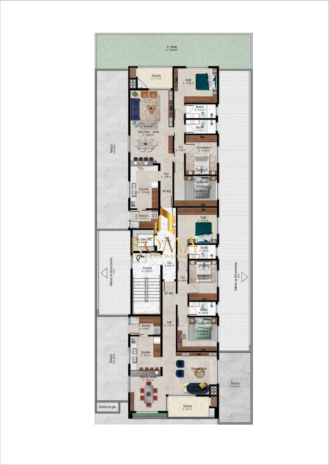 Apartamento, 3 quartos, 118 m² - Foto 3