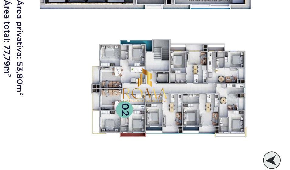 Apartamento, 2 quartos, 53 m² - Foto 3