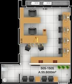 Sala-Conjunto, 55 m² - Foto 6