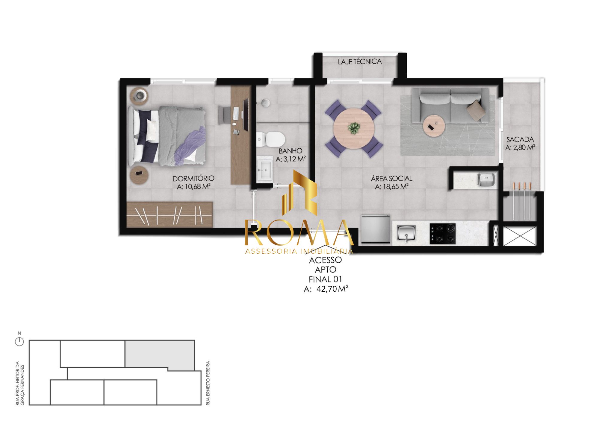 Apartamento, 1 quarto, 42 m² - Foto 18