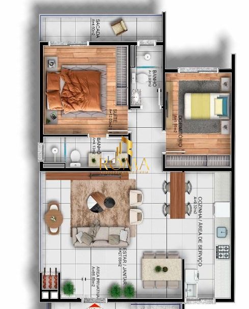 Apartamento, 2 quartos, 86 m² - Foto 3
