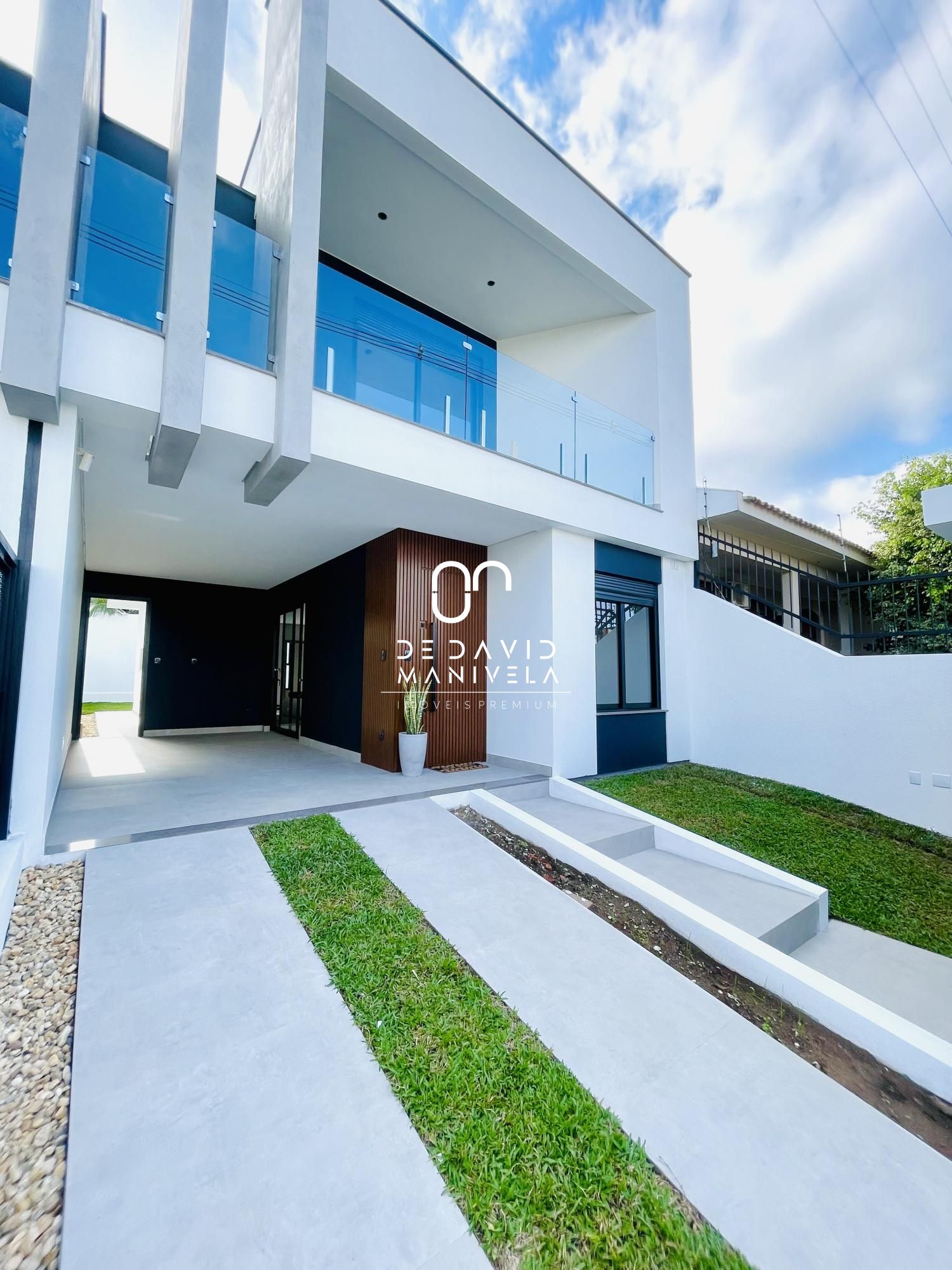 Casas conjugadas em construção no Residencial Novo Horizonte