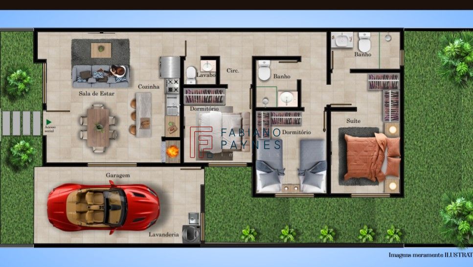 Casa de Condomínio, 3 quartos - Foto 3