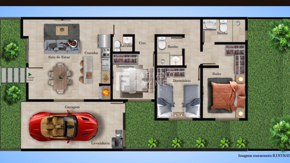 Casa de Condomínio, 3 quartos - Foto 3