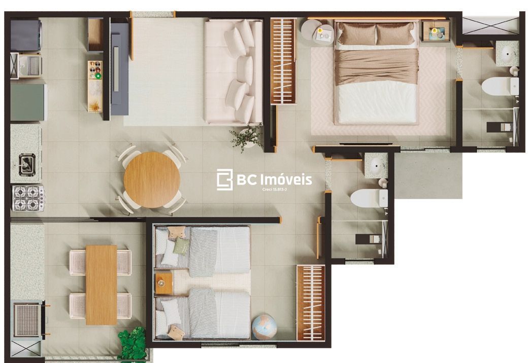 Apartamento, 2 quartos, 55 m² - Foto 35