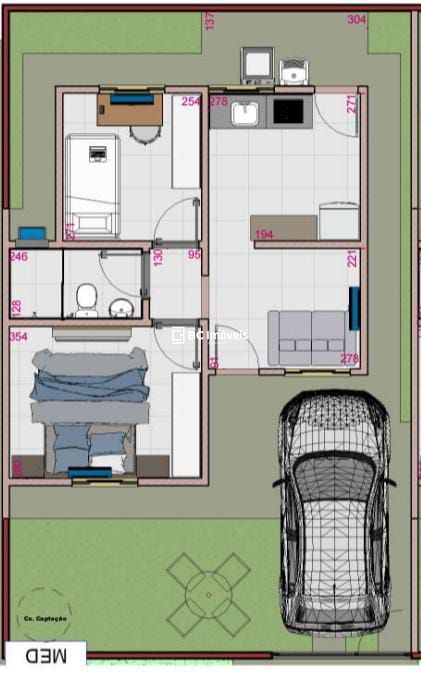 Casa, 2 quartos, 45 m² - Foto 4