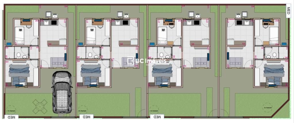 Casa, 2 quartos, 45 m² - Foto 3