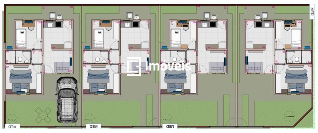 Casa, 2 quartos, 45 m² - Foto 3