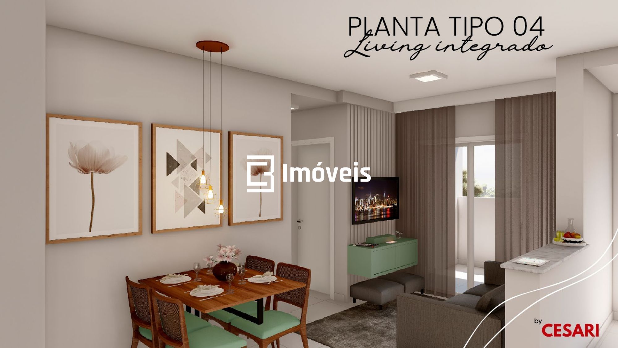 Apartamento à venda com 2 quartos, 65m² - Foto 3