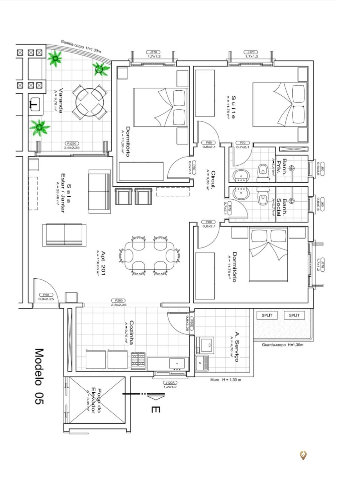 Apartamento à venda com 3 quartos, 116m² - Foto 22