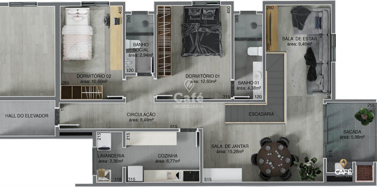 Apartamento à venda com 3 quartos, 99m² - Foto 4