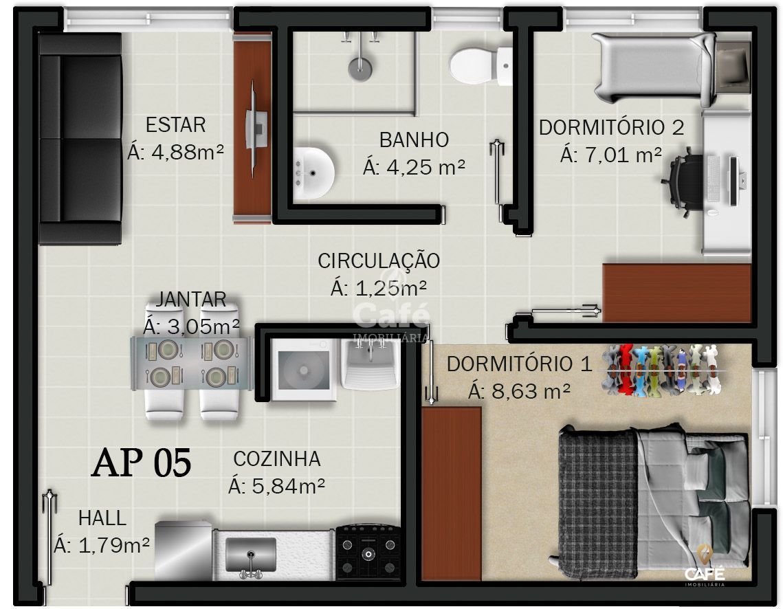 Apartamento à venda com 2 quartos, 61m² - Foto 30