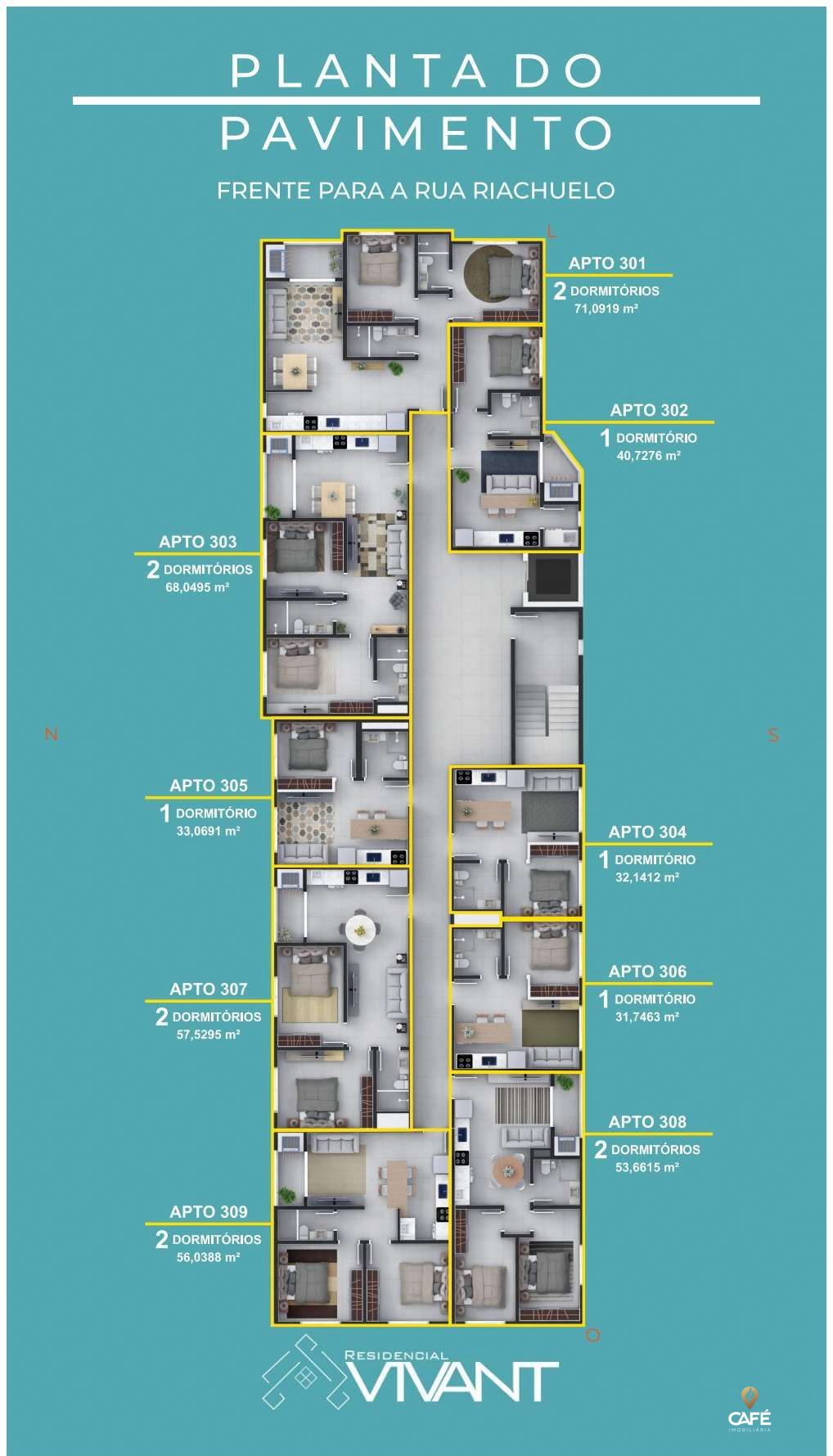 Apartamento à venda com 1 quarto, 31m² - Foto 2