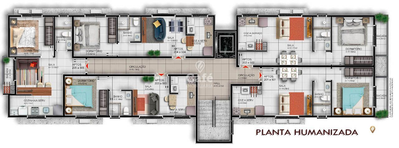 Apartamento à venda com 1 quarto, 45m² - Foto 3