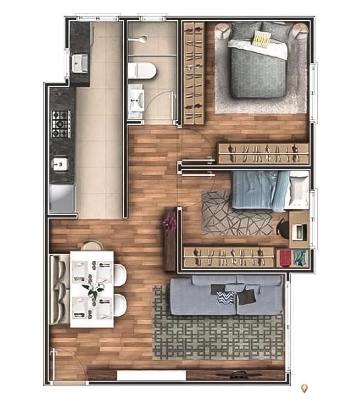 Apartamento à venda com 2 quartos, 56m² - Foto 10