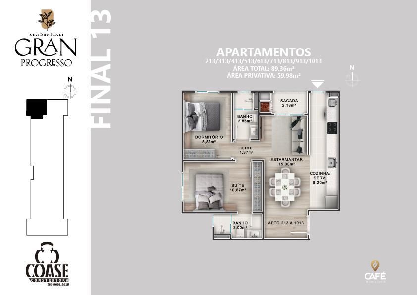 Apartamento, 2 quartos, 59 m² - Foto 4