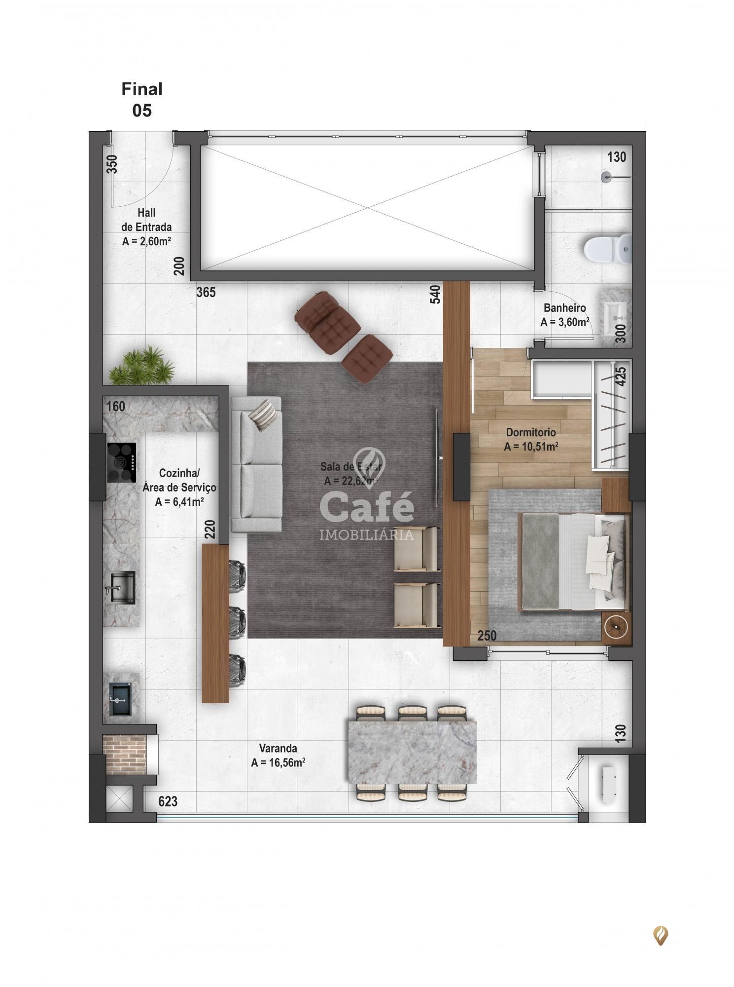 Apartamento, 1 quarto, 72 m² - Foto 3