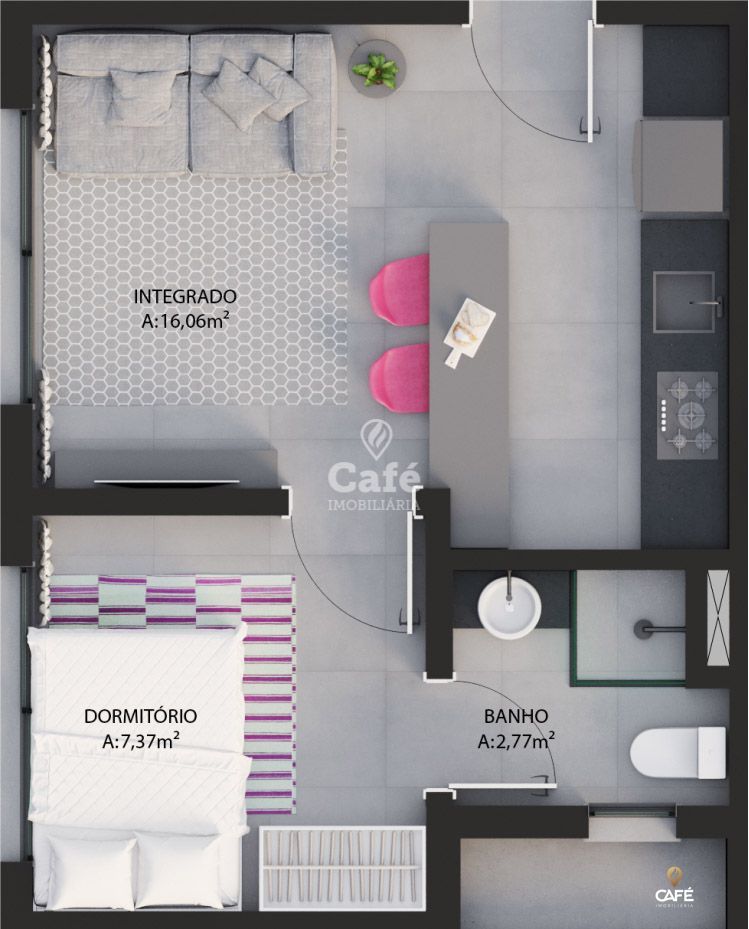 Apartamento, 1 quarto, 32 m² - Foto 28