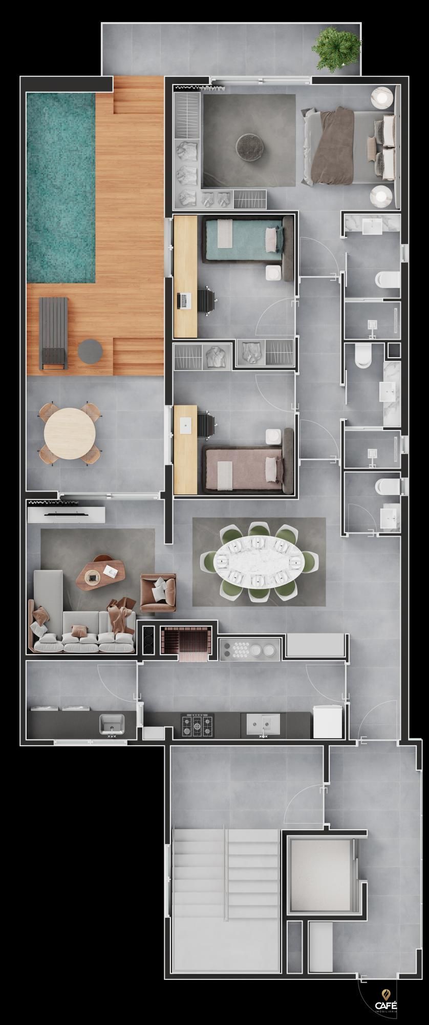 Apartamento à venda com 3 quartos, 130m² - Foto 3