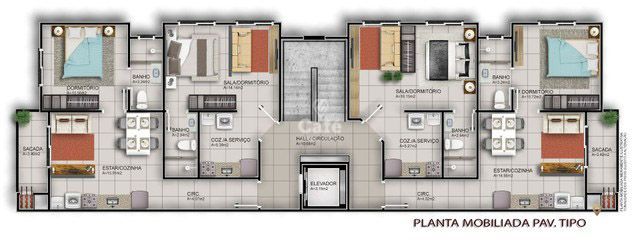 Apartamento à venda com 1 quarto, 43m² - Foto 2