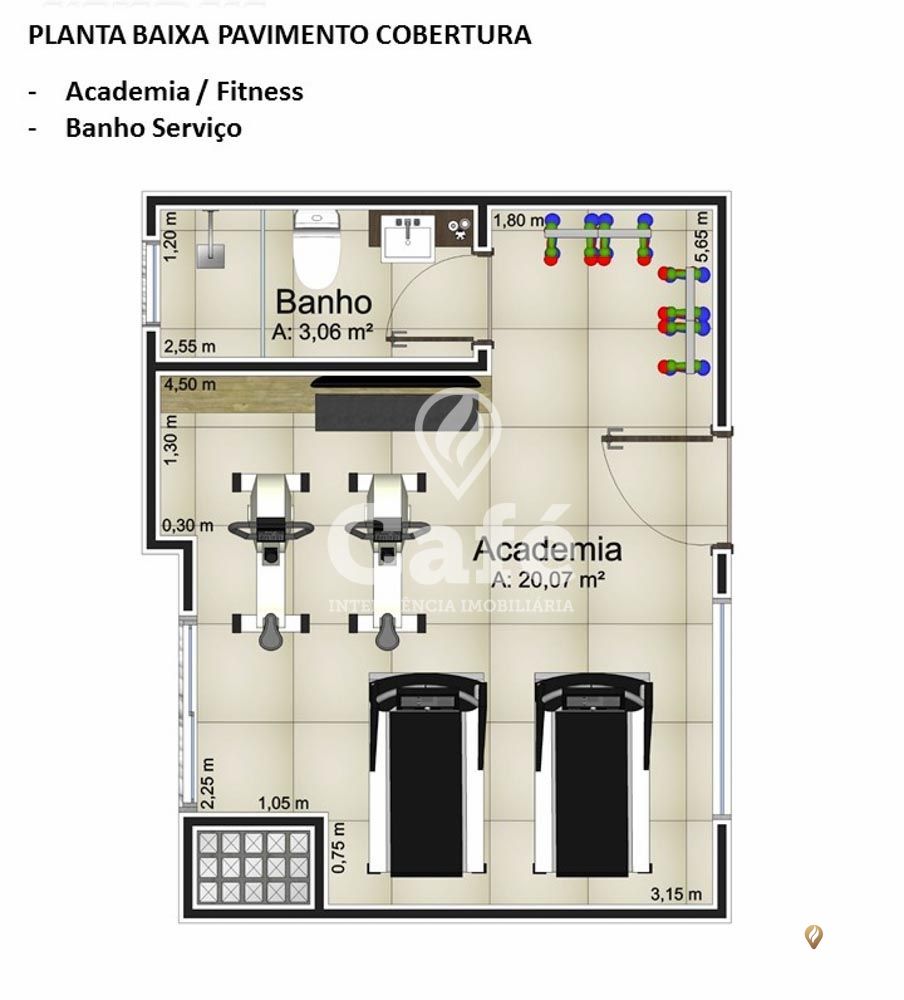 Apartamento à venda com 1 quarto, 40m² - Foto 3