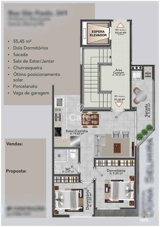 Apartamento, 2 quartos, 55 m² - Foto 5