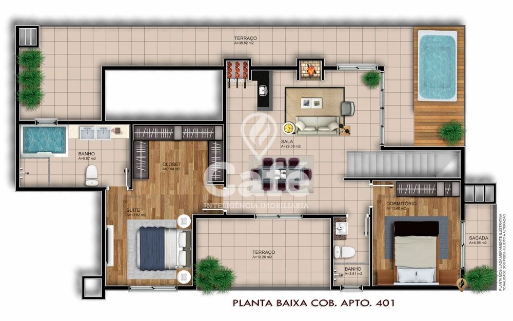 Cobertura, 3 quartos, 237 m² - Foto 3