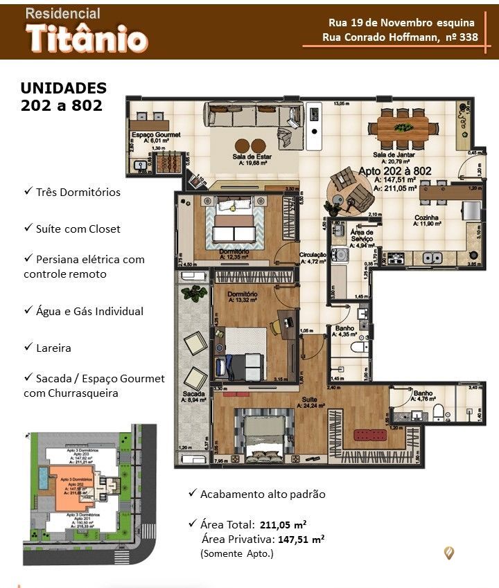 Apartamento, 3 quartos, 150 m² - Foto 8