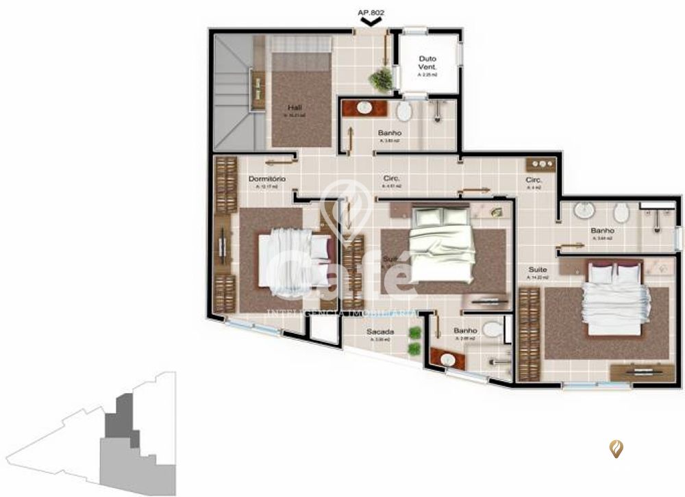 Cobertura à venda com 3 quartos, 167m² - Foto 4