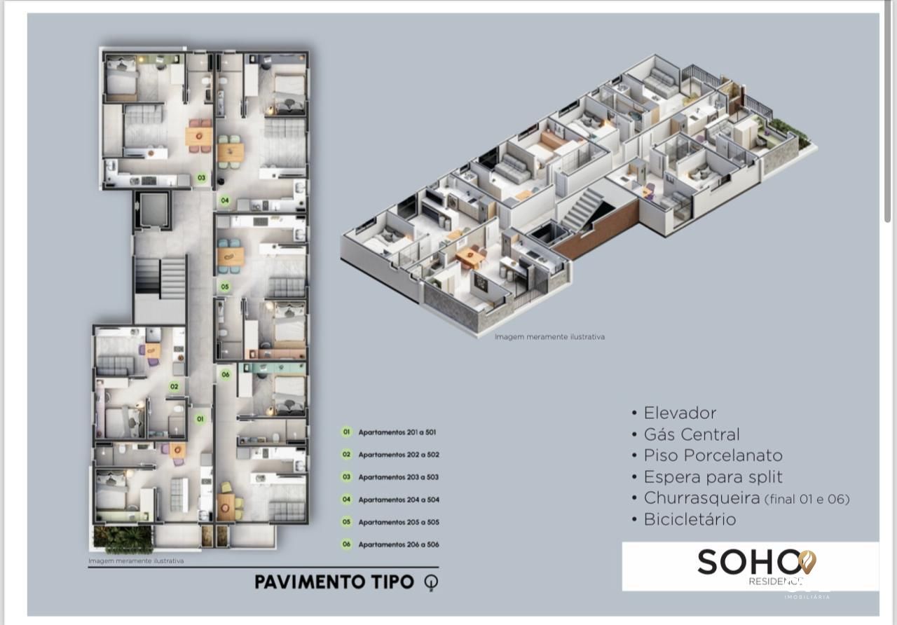 Apartamento à venda com 1 quarto, 38m² - Foto 3