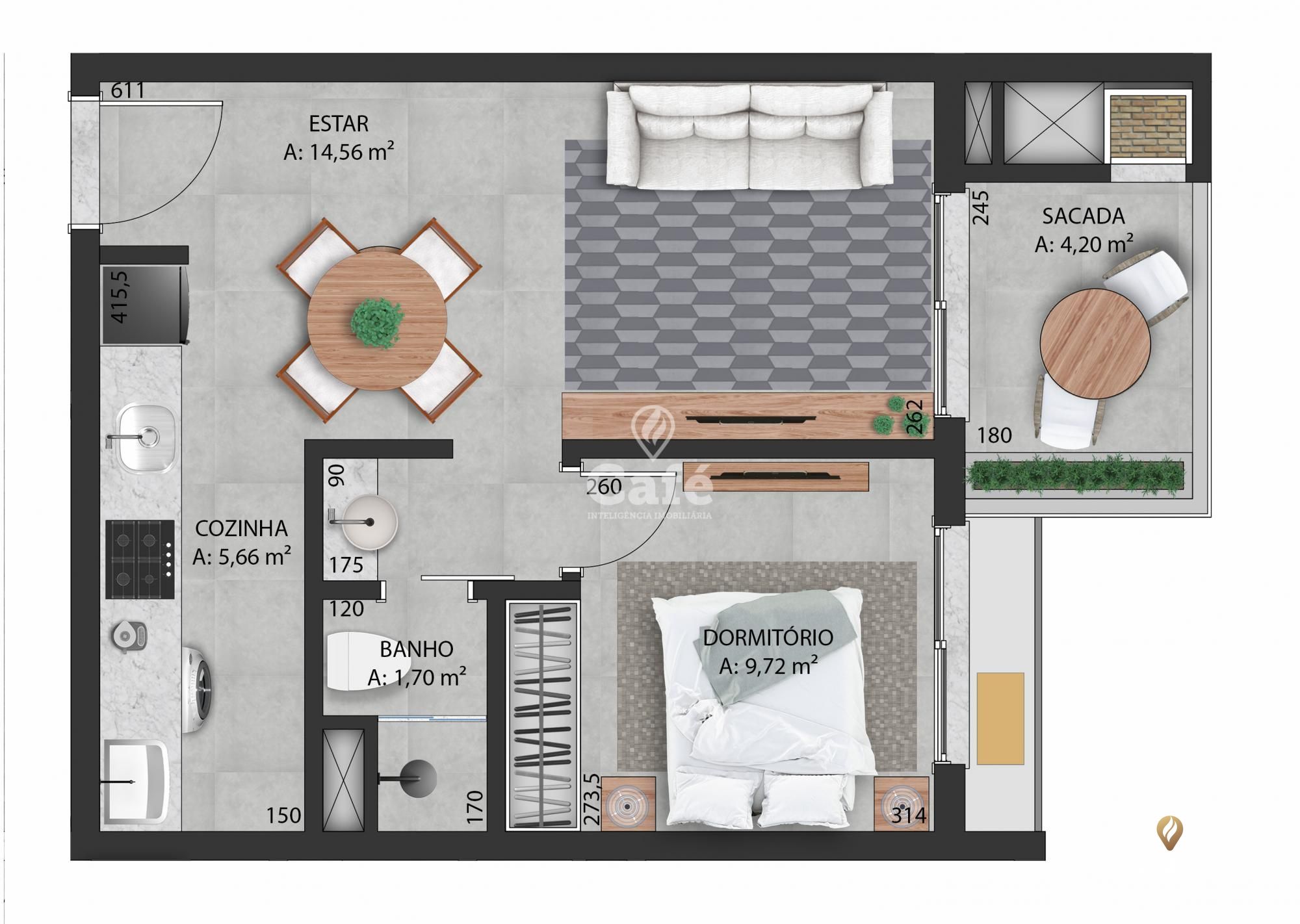 Apartamento à venda com 1 quarto, 42m² - Foto 7