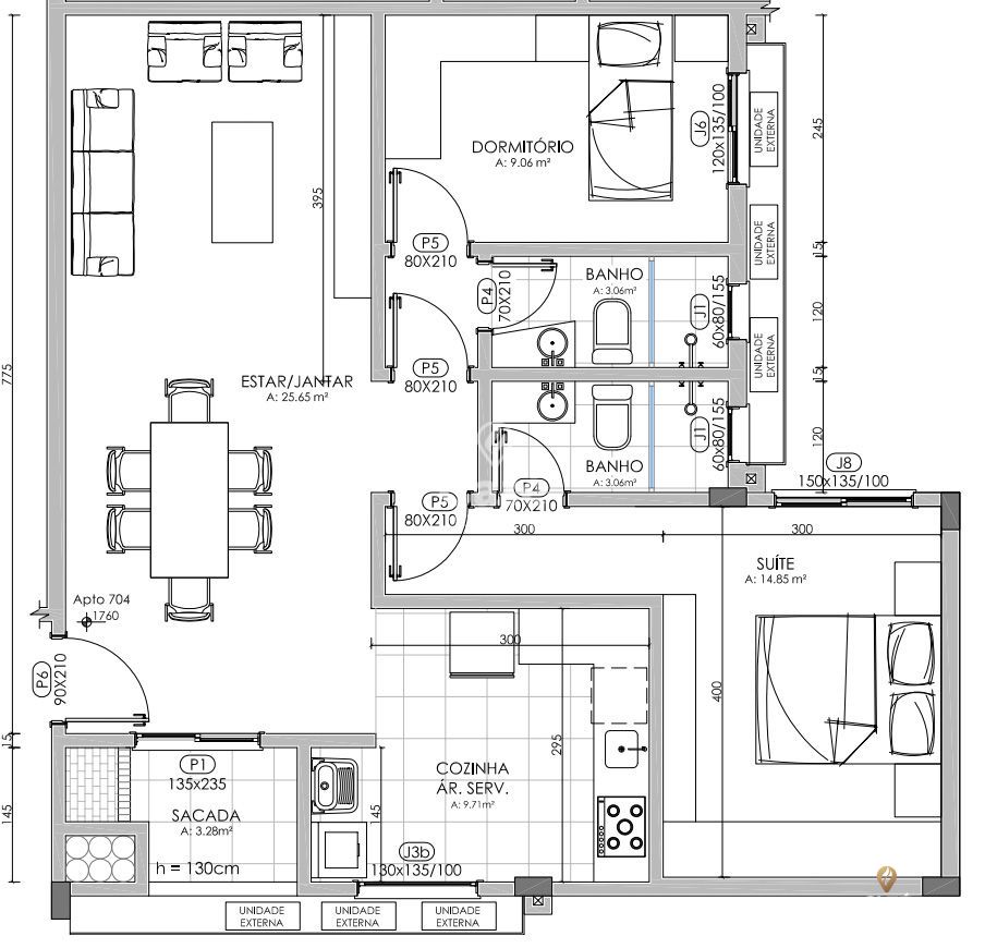 Apartamento à venda com 2 quartos, 81m² - Foto 12