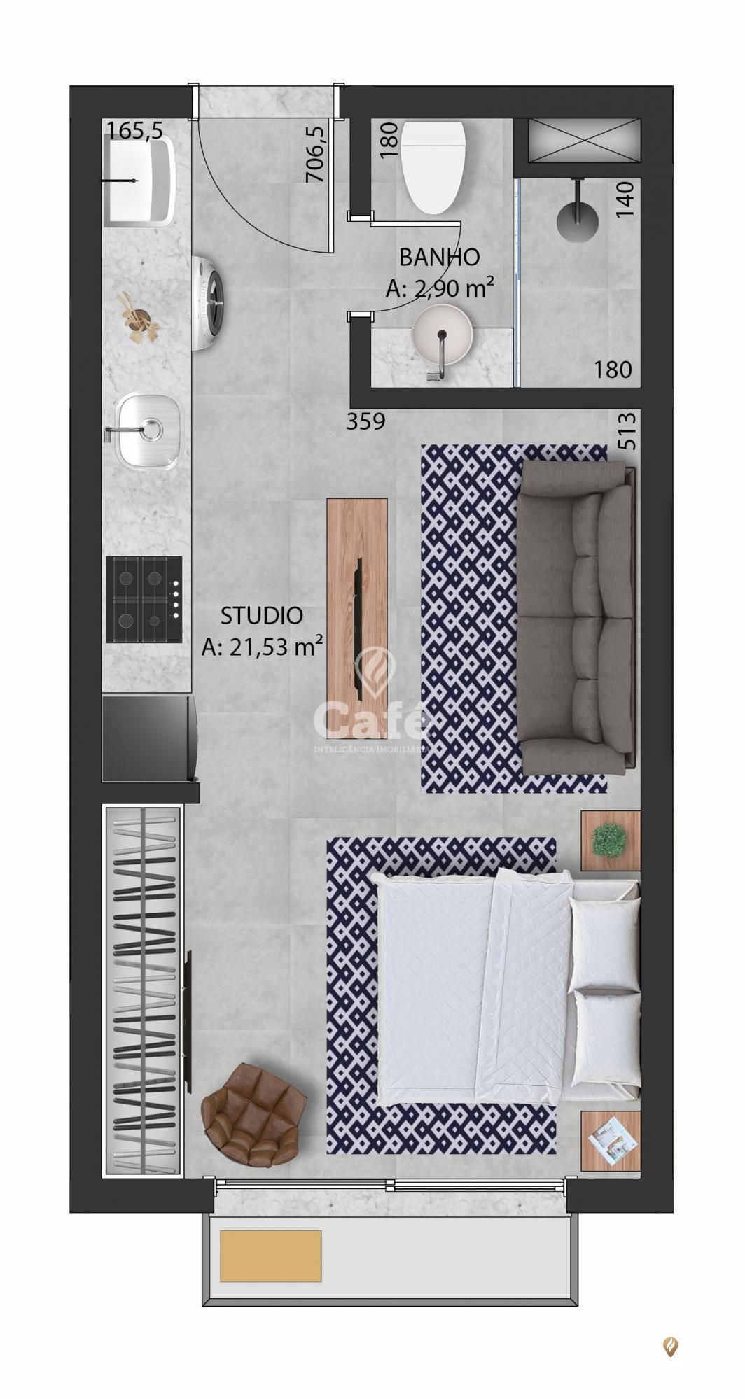 Apartamento, 1 quarto, 28 m² - Foto 21