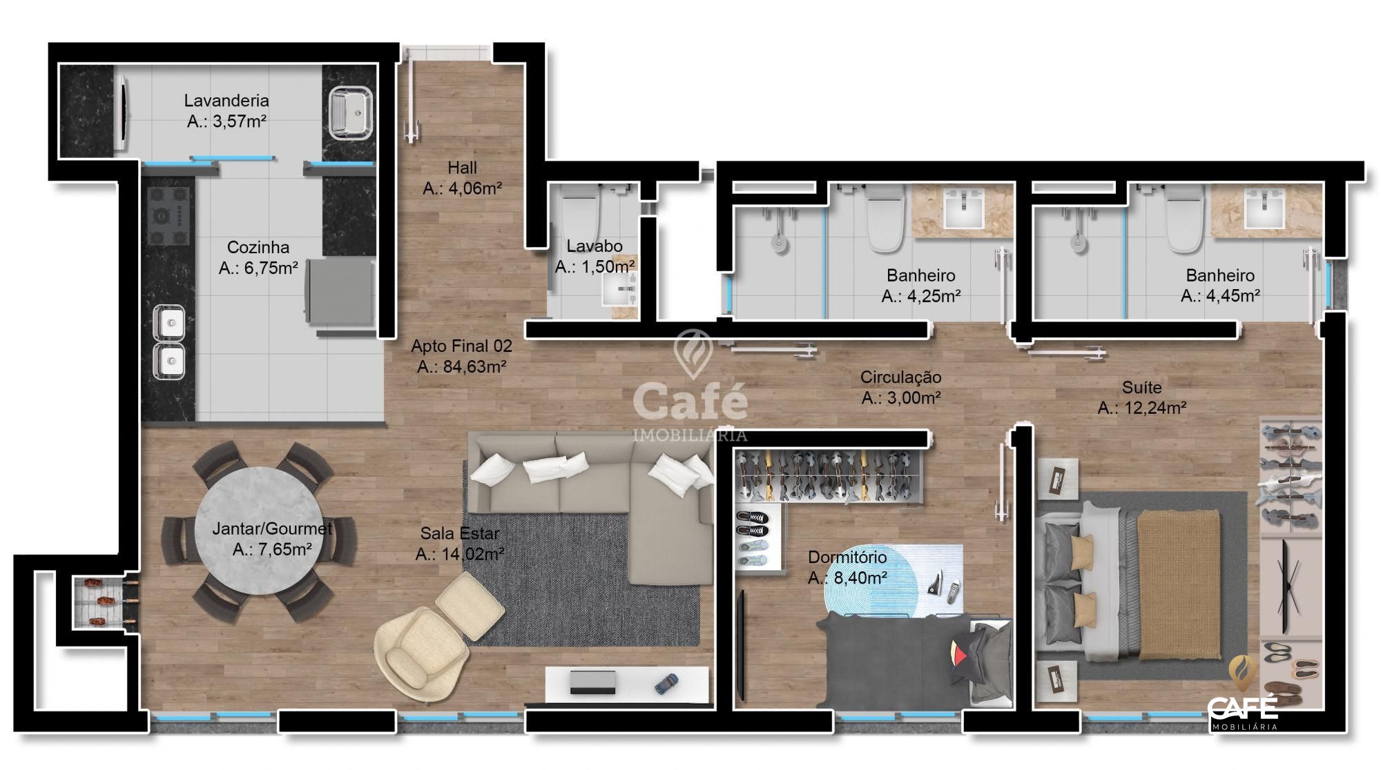 Apartamento, 2 quartos, 86 m² - Foto 19