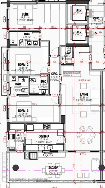 Apartamento à venda com 3 quartos, 152m² - Foto 2