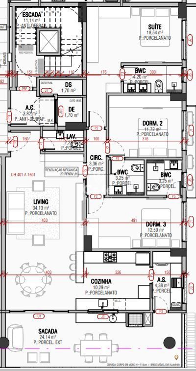 Apartamento à venda com 3 quartos, 152m² - Foto 2