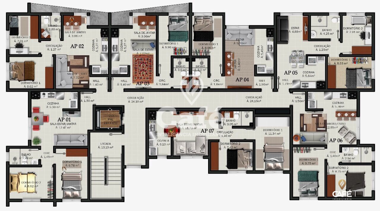 Apartamento à venda com 2 quartos, 62m² - Foto 30