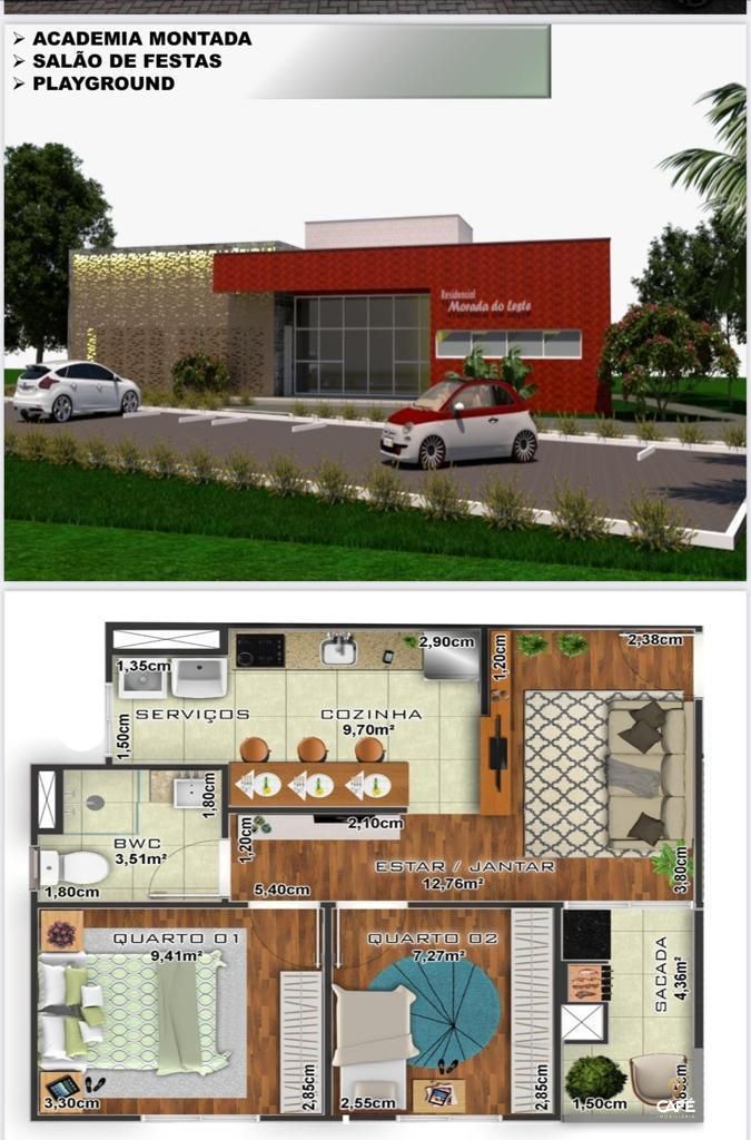 Apartamento, 2 quartos, 52 m² - Foto 3