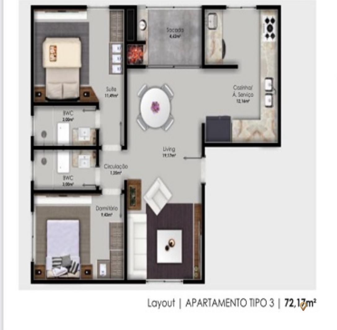 Apartamento à venda com 2 quartos, 170m² - Foto 17