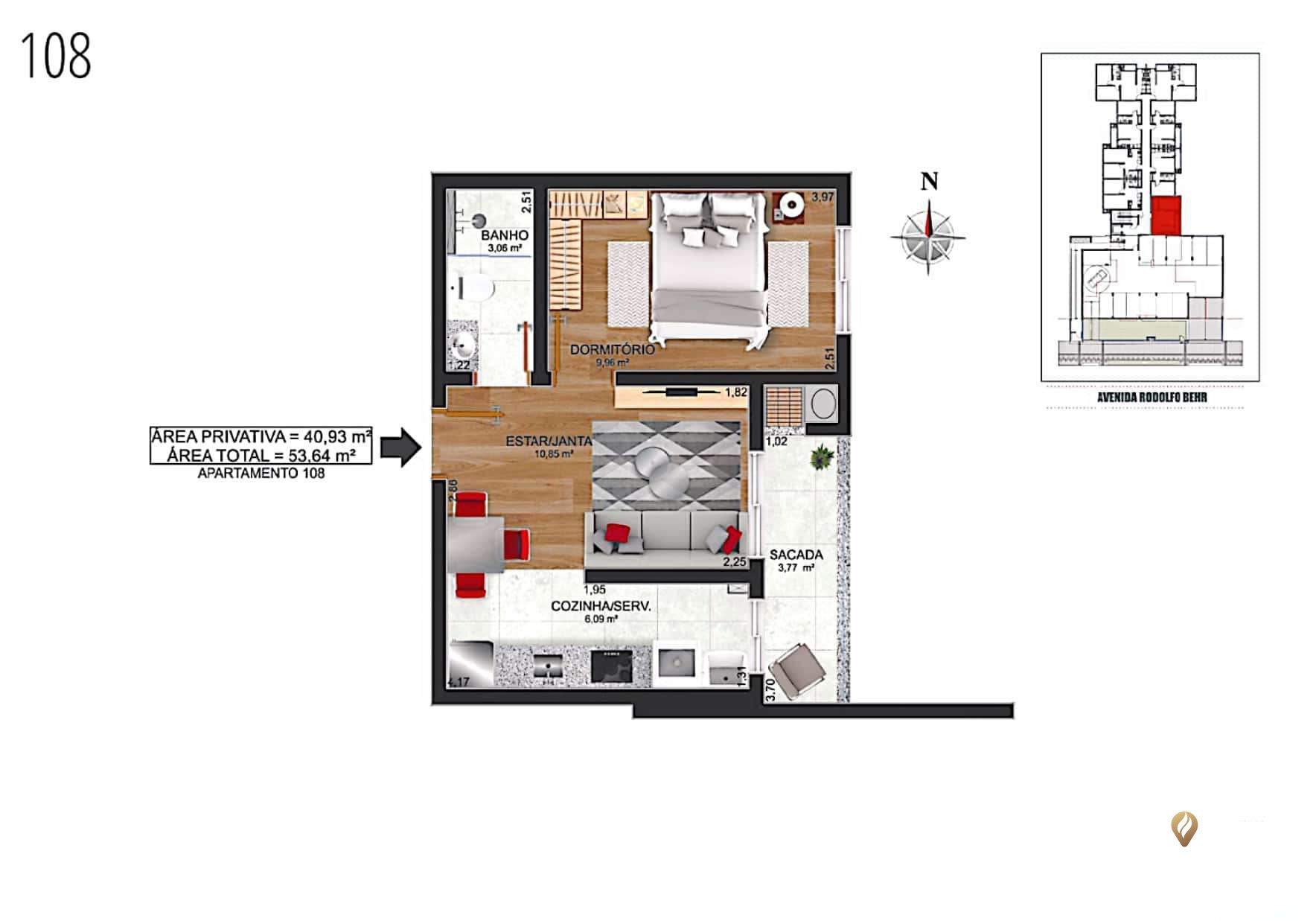 Apartamento, 1 quarto, 40 m² - Foto 6