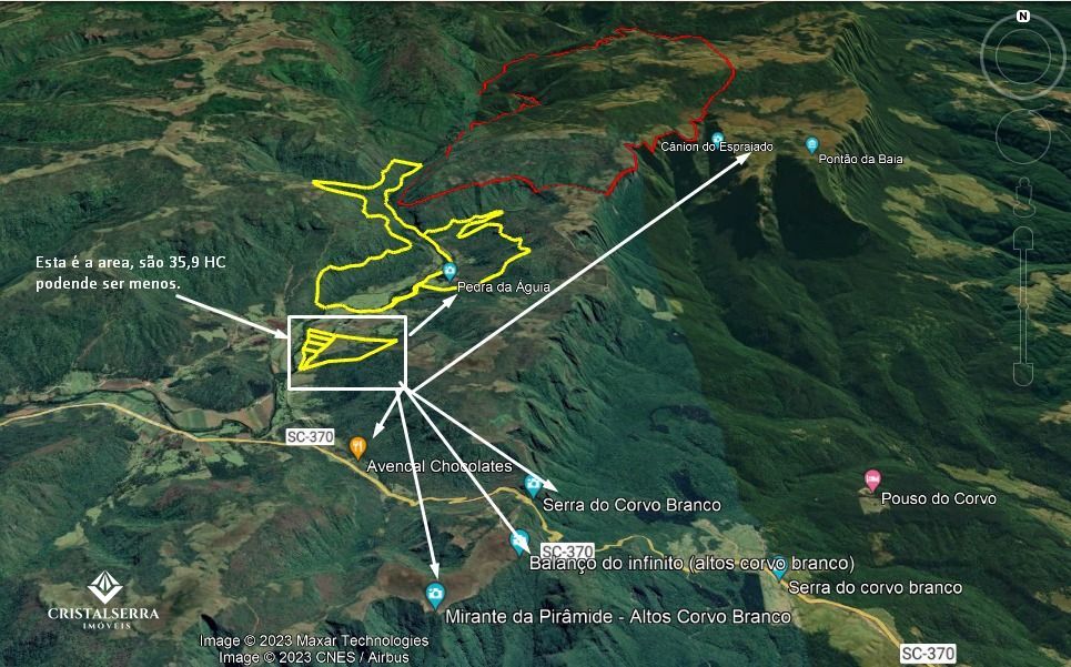 Lote/Terreno Comercial de 359000m² no bairro Zona Rural, em Urubici | Eu Corretor